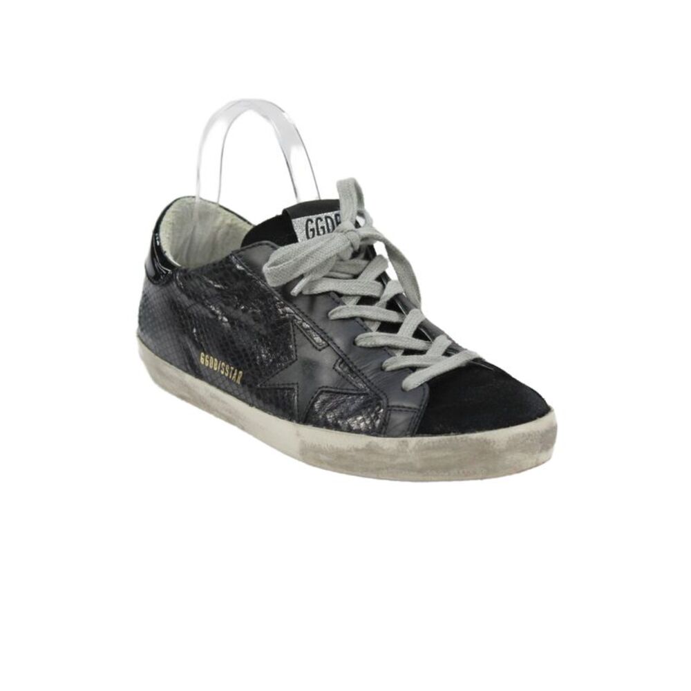 Golden Goose Deluxe Brand Womens Leather Low Top Sneakers Black Size 40 10